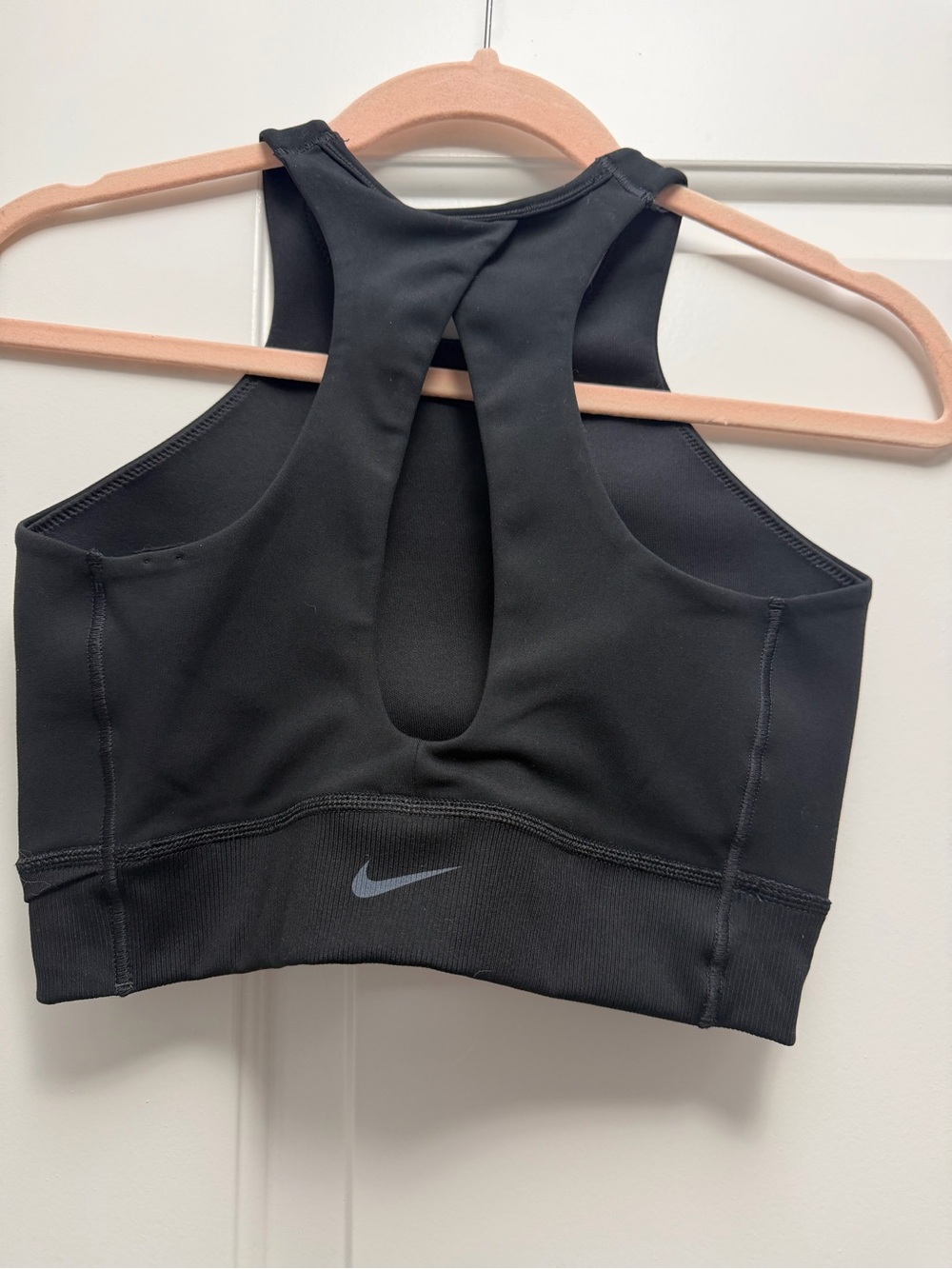 Nike Women's Black Racerback Long-lined Sports Bra